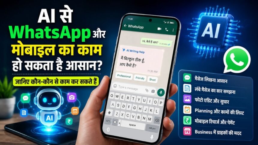 AI और WhatsApp की मदद से मोबाइल के रोजमर्रा के काम आसान