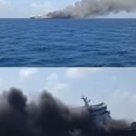 Indonesia Ferry Fire near Madura Island rescue operation
