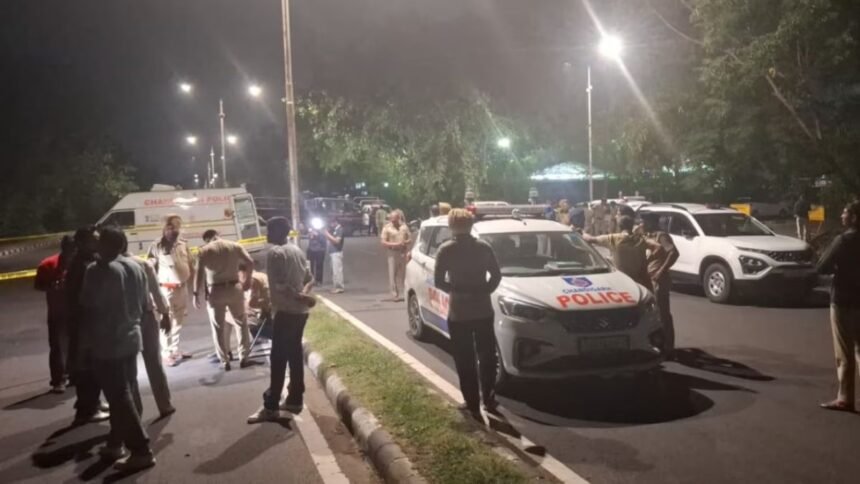 चंडीगढ़ के सेक्टर 43 बस स्टैंड के पास संदिग्ध IED मिलने के बाद पुलिस जांच