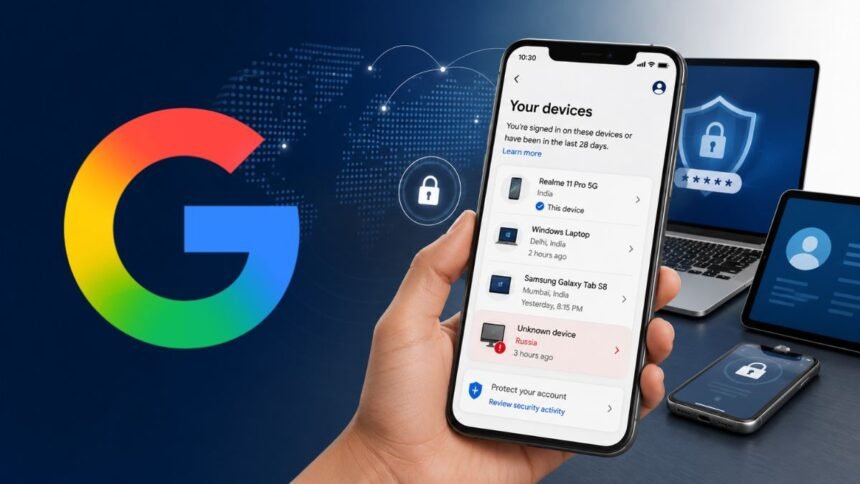 Google Account में Login Devices Check करने का तरीका