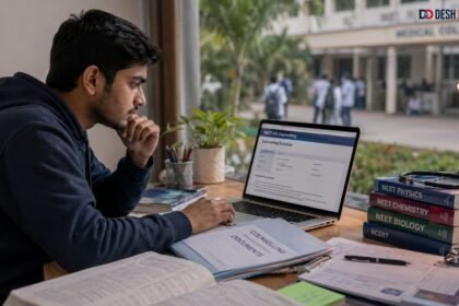 NEET UG Counselling 2026 के राउंड 2 की तैयारी करता छात्र