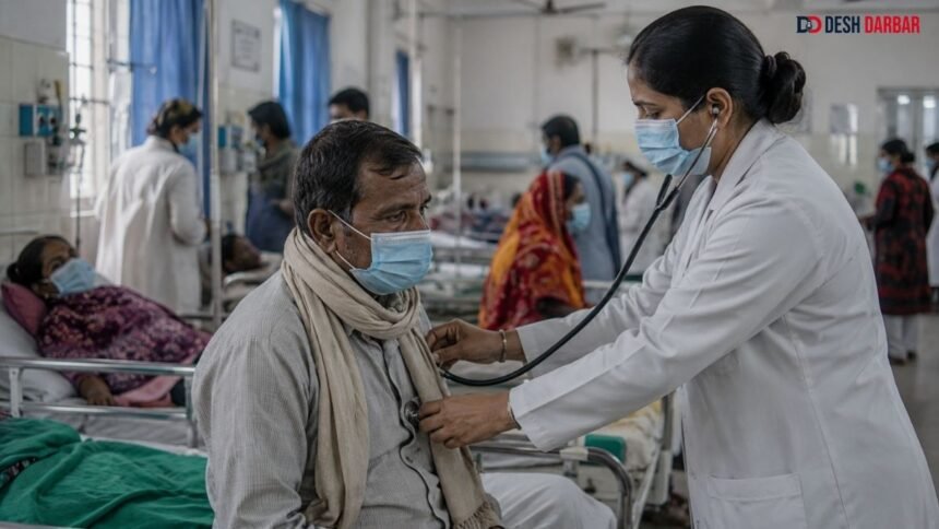 Swine Flu Cases के बीच H1N1 संक्रमण की जांच करते डॉक्टर