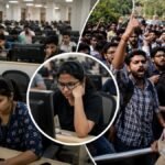 जयपुर में NEET PG 2026 परीक्षा के दौरान तकनीकी समस्या से परेशान अभ्यर्थी