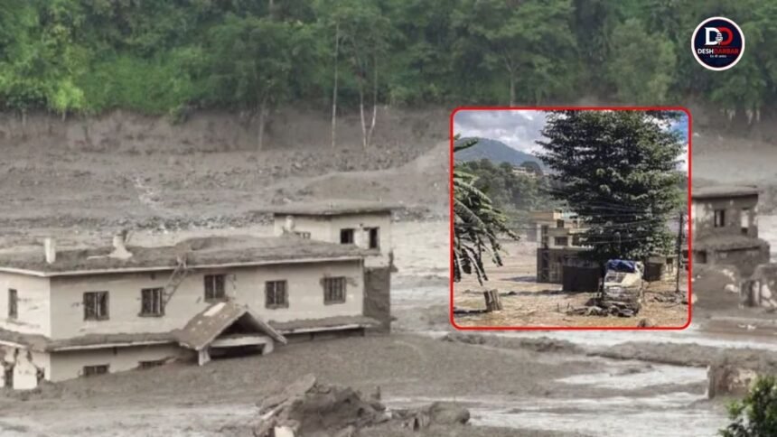 नेपाल में ग्लेशियर टूटने के बाद आई विनाशकारी बाढ़