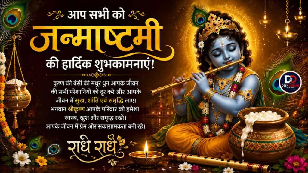 आप सभी को जन्माष्टमी की हार्दिक शुभकामनाएं!