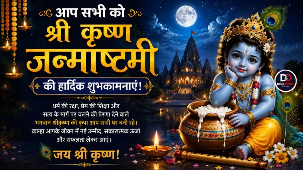 आपको और आपके पूरे परिवार को जन्माष्टमी की हार्दिक शुभकामनाएं!