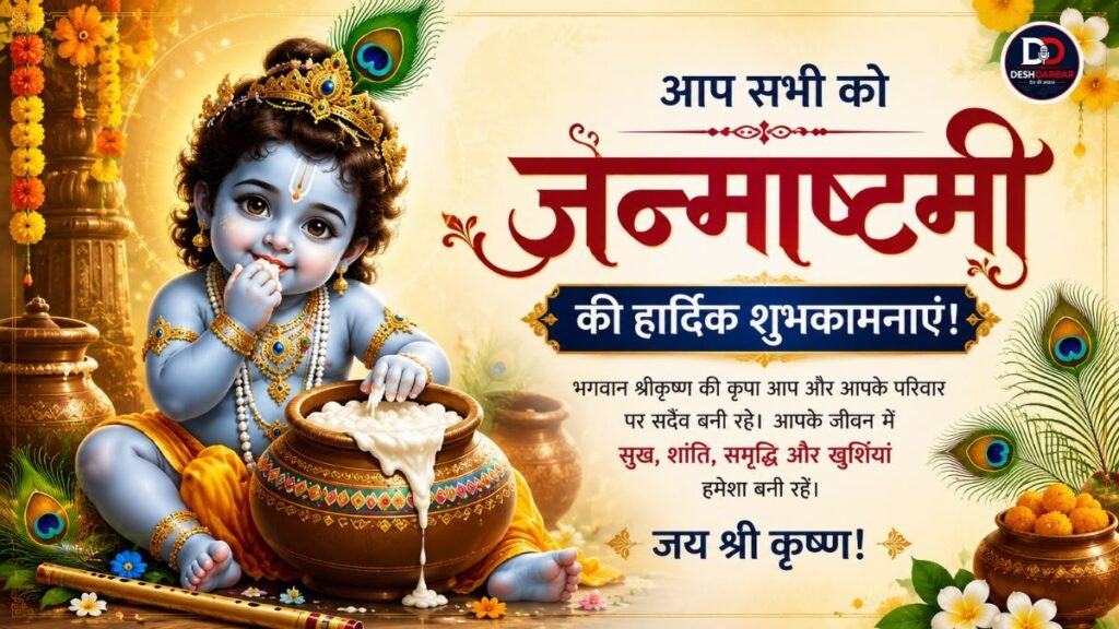 आप सभी को जन्माष्टमी की हार्दिक शुभकामनाएं!