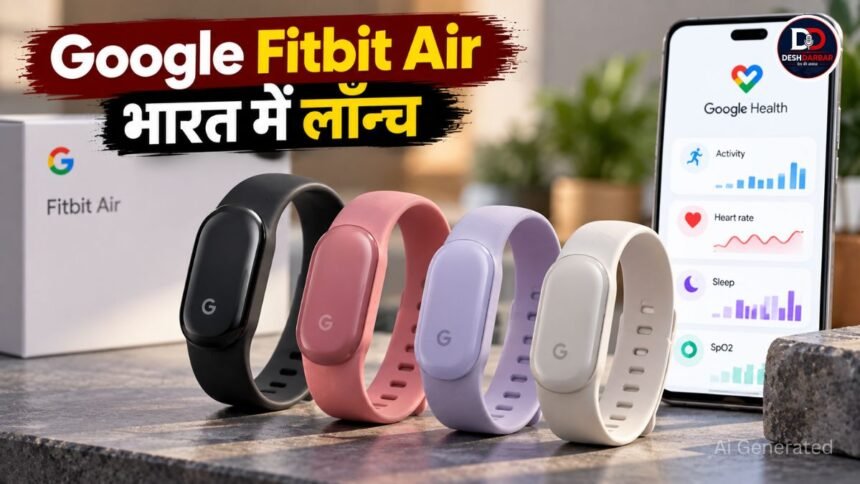 Google Fitbit Air स्क्रीनलेस फिटनेस ट्रैकर भारत में ₹13999 में लॉन्च