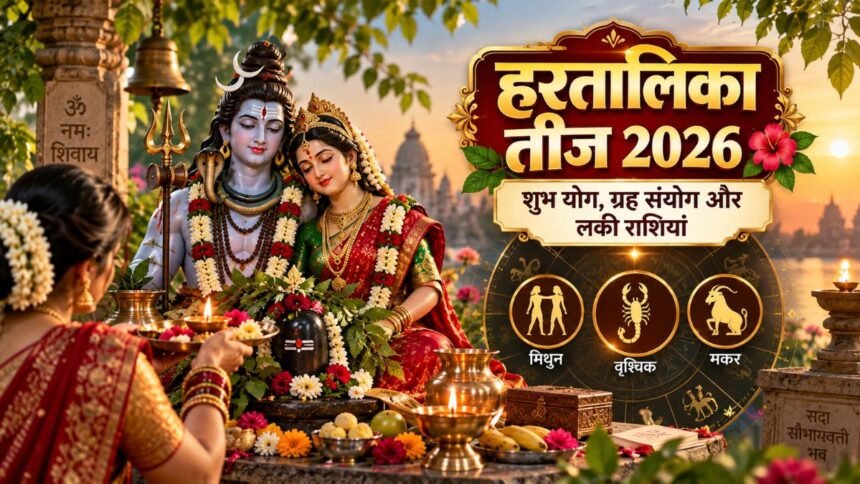 Hartalika Teej 2026 पर शुभ ग्रह संयोग और तीन लकी राशियां