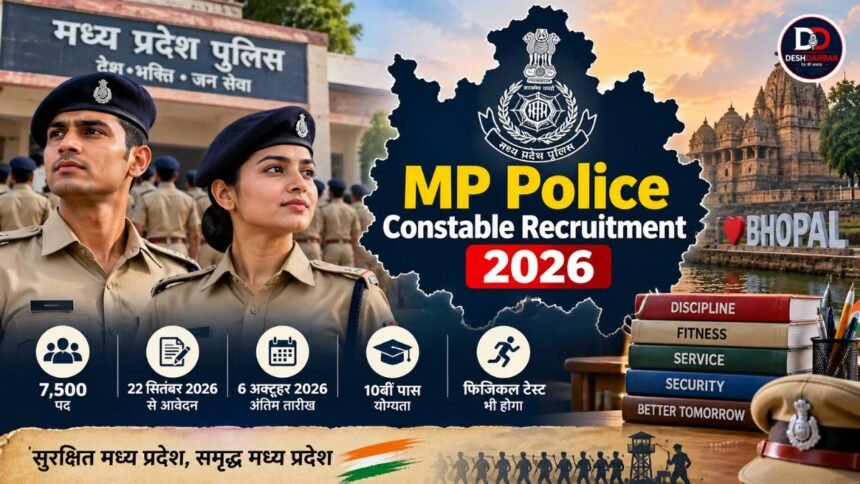 MPESB में 7500 पुलिस कांस्टेबल पदों पर भर्ती 2026