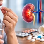 Painkiller के लंबे इस्तेमाल से किडनी पर पड़ने वाले असर को दर्शाती तस्वीर