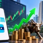 Paytm Share Price में तेजी और ₹2200 के टारगेट का प्रतीकात्मक दृश्य