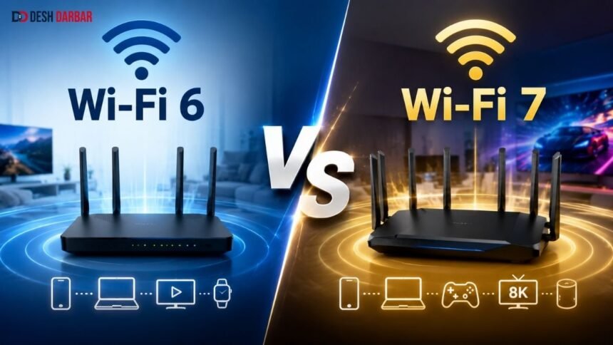 Wi-Fi 7 vs Wi-Fi 6: घर के लिए कौन सा बेहतर? नया राउटर खरीदने से पहले समझें पूरा फर्क 1 Wi-Fi 7 vs Wi-Fi 6: घर के लिए कौन सा बेहतर? जानें पूरा फर्क