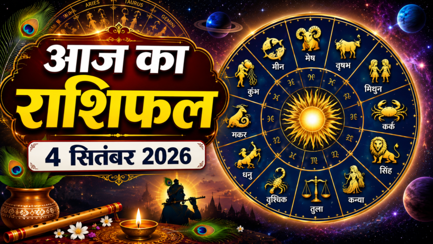 आज का राशिफल 4 सितंबर 2026 सभी 12 राशियों का राशिफल