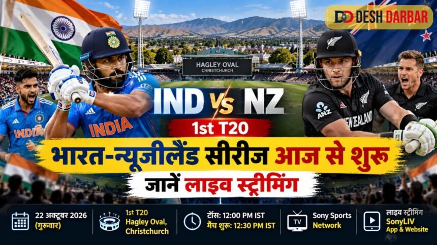 IND vs NZ 1st T20: भारत-न्यूजीलैंड सीरीज आज से शुरू, जानें लाइव स्ट्रीमिंग