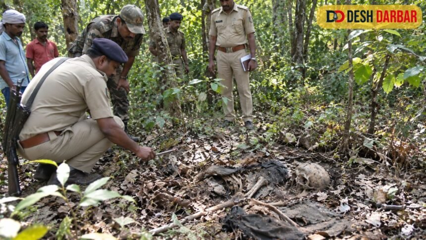 बहराइच के जंगल में लकड़ी बीनने गए बुजुर्ग का कंकाल मिला, बाघ के हमले की आशंका