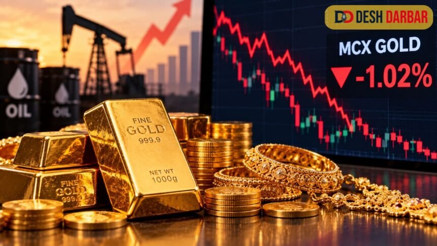 Gold Price Today: MCX सोना 1% से ज्यादा फिसला, महंगे तेल और महंगाई की चिंता का असर