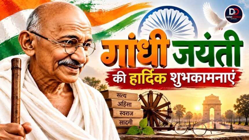 Gandhi Jayanti 2026 Wishes महात्मा गांधी जयंती की शुभकामनाएं और संदेश