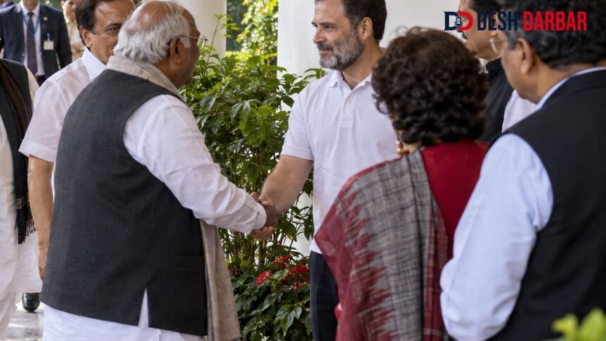 राहुल गांधी के आवास पर INDIA ब्लॉक की हाई-टी बैठक